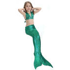 Girl Kids Mermaid Tail Swimwear Bikini Set Bathing Suit Fancy Costume - Pajamasbuy