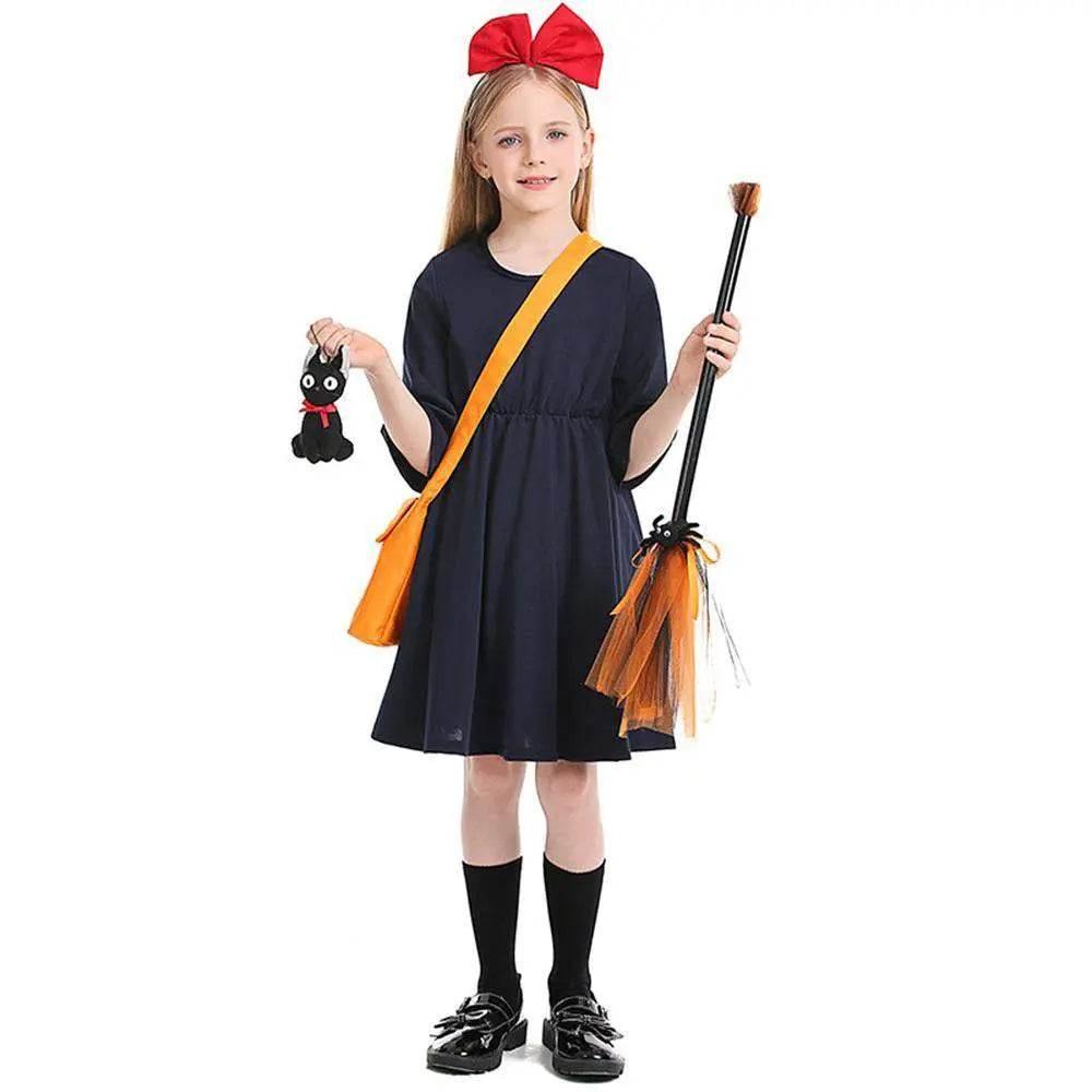 Girls Little witch's delivery service Kiki Suit Cosplay Costumes - Azufun