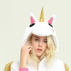 Gold Winged Unicorns Kigurumi Onesies Pajamas for Adult - Pajamasbuy