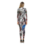 Halloween Adult Street Show Clown Cosplay Costume Polyester Bodysuit - Azufun