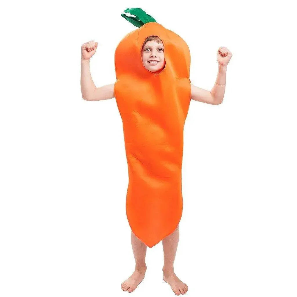 Halloween Carrot Carnival Vegetable Cosplay Christmas Costume for Kids - Azufun
