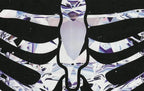 Halloween White Skeleton Elastic Bodycon Jumpsuit Cosplay Costume - Azufun