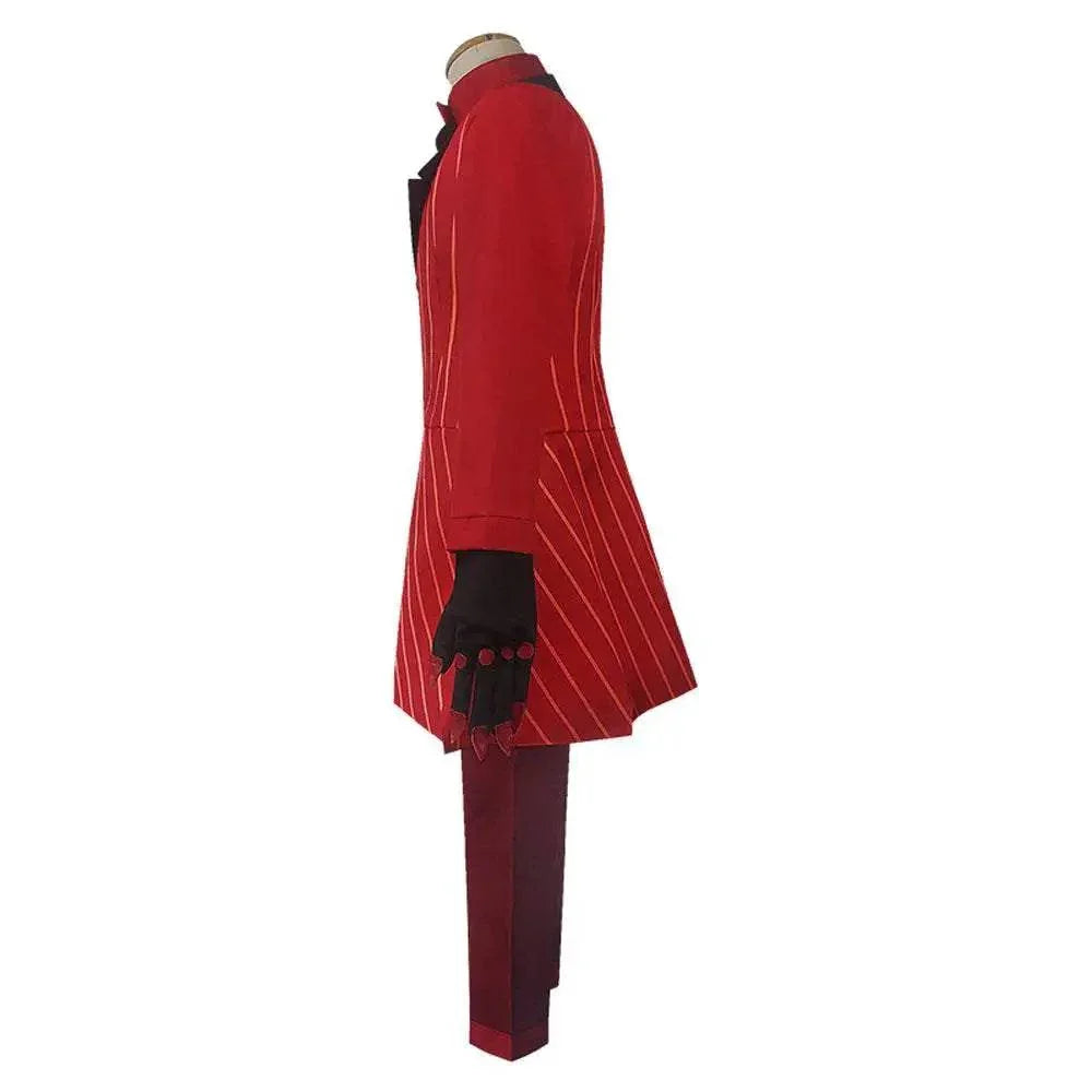 Hazbin Hotel Cosplay Costume Alastor Angel Dust Jacket Anime Halloween Suit Outfit Sets Dress Up For Adults - Azufun