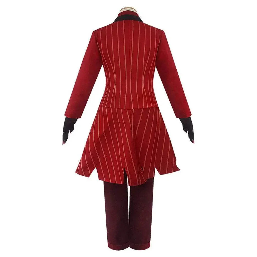 Hazbin Hotel Cosplay Costume Alastor Angel Dust Jacket Anime Halloween Suit Outfit Sets Dress Up For Adults - Azufun