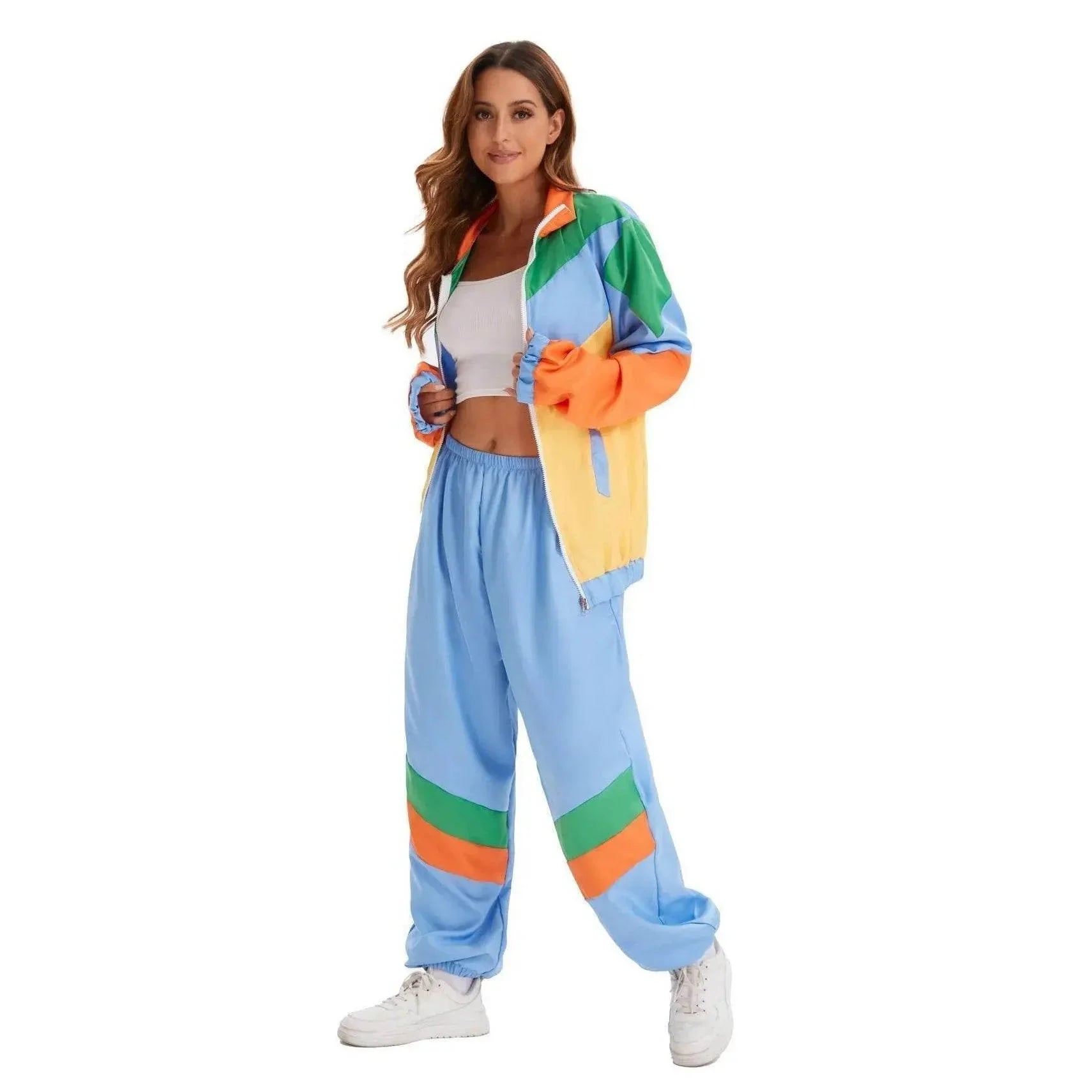 Hip Hop Rock Hippie 70s Costumes Vintage Cosplay Halloween Outfit - Azufun