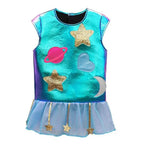 Kids Alien Spaceship Costume for Halloween School Parties and Performances - Azufun