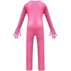 Kids Girl Trolls 2 World Tour Poppy Costume Cosplay ZenTai Short Sleeve Cape Dress - Azufun