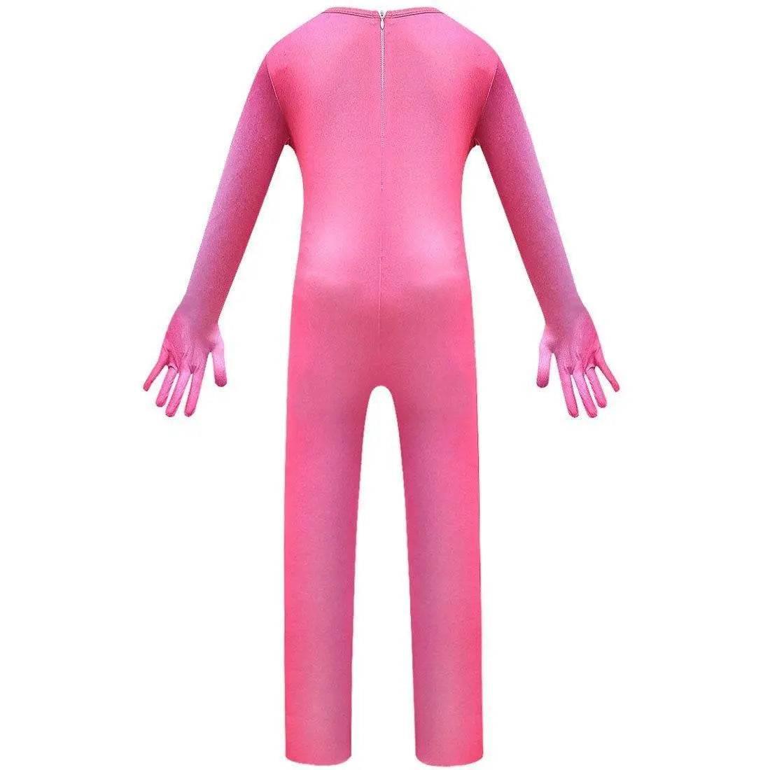 Kids Girl Trolls 2 World Tour Poppy Costume Cosplay ZenTai Short Sleeve Cape Dress - Azufun