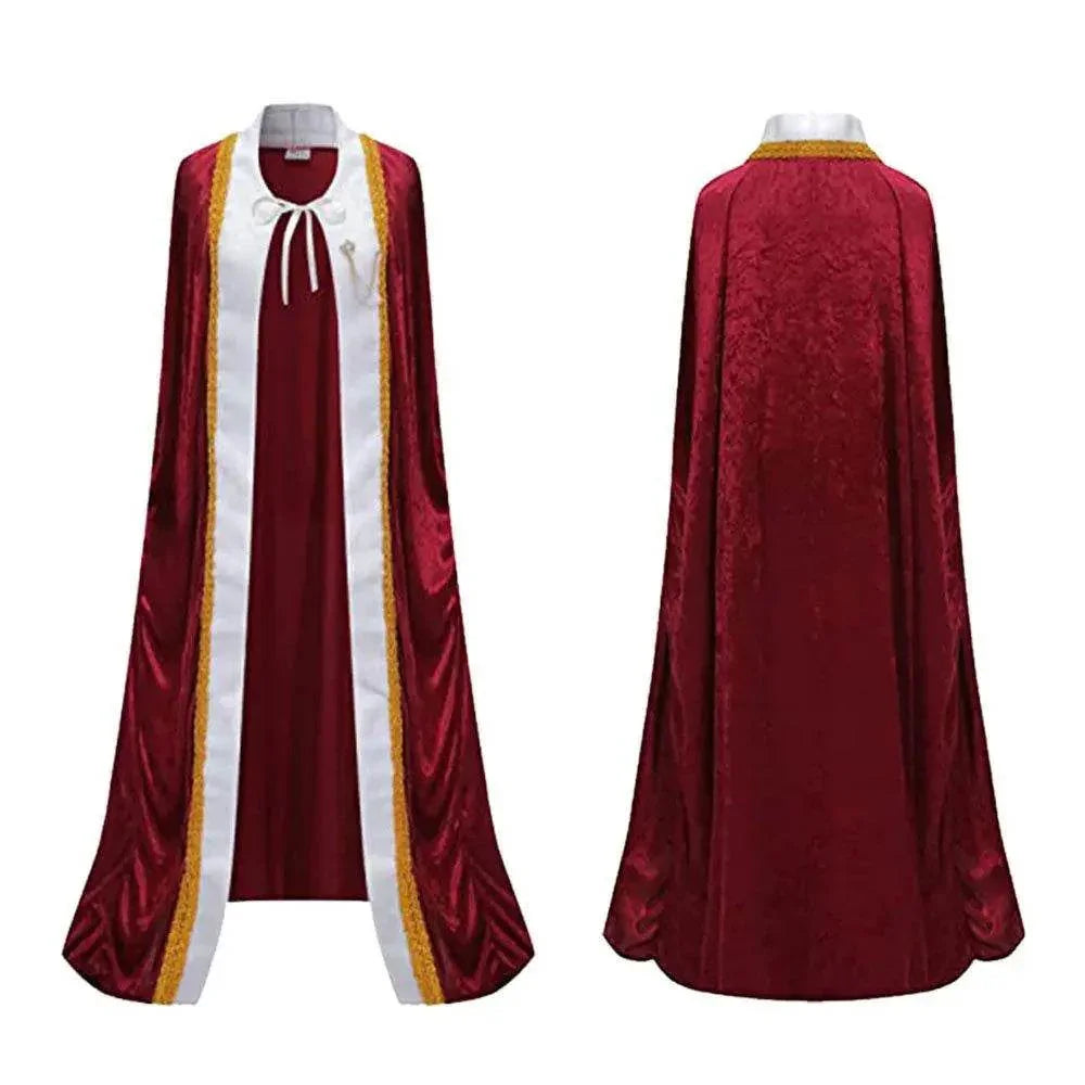 King Queen Prince Vintage Cosplay Costumes Cloak For Adult - Azufun