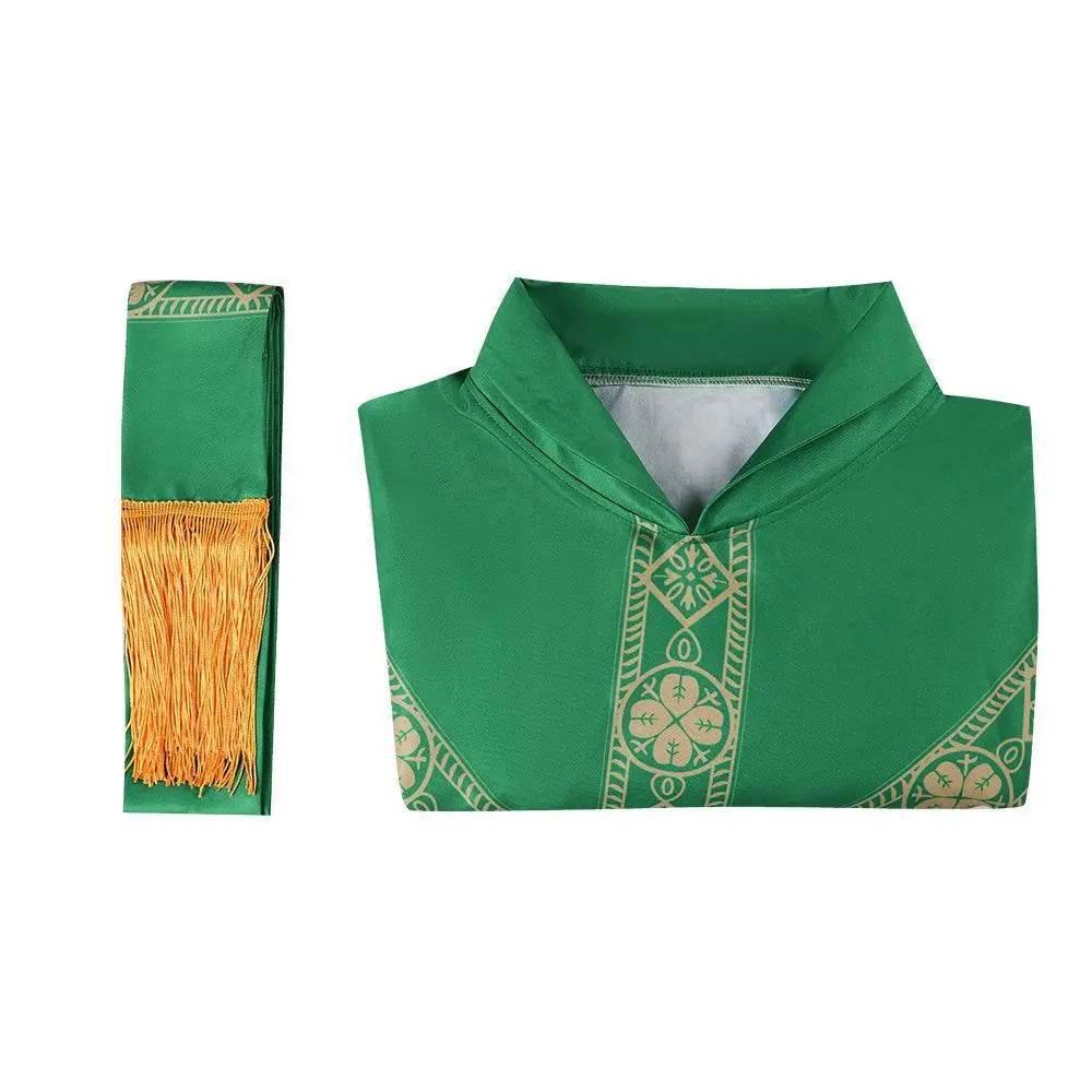 Medieval Cloak Spliced Priest Uniform Cosplay Costume Outfits Halloween Carnival Suit - Azufun