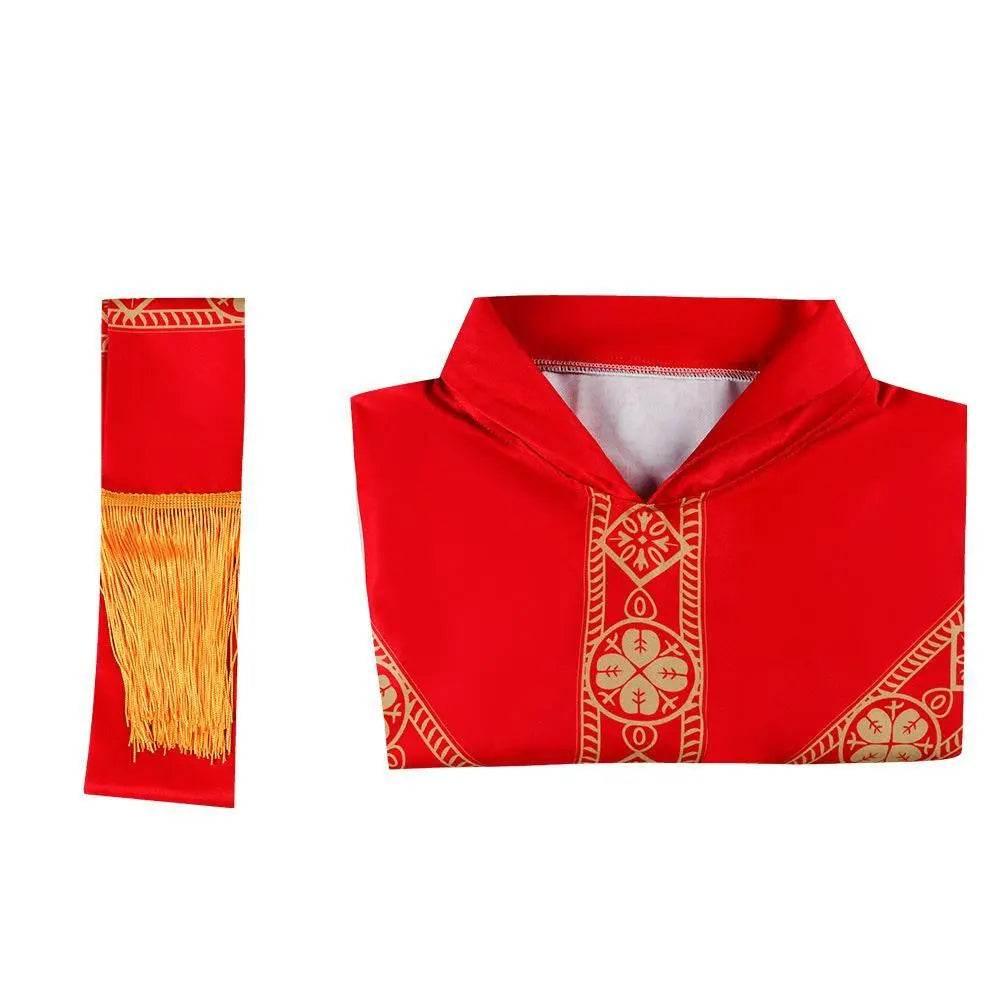 Medieval Cloak Spliced Priest Uniform Cosplay Costume Outfits Halloween Carnival Suit - Azufun