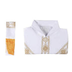 Medieval Cloak Spliced Priest Uniform Cosplay Costume Outfits Halloween Carnival Suit - Azufun