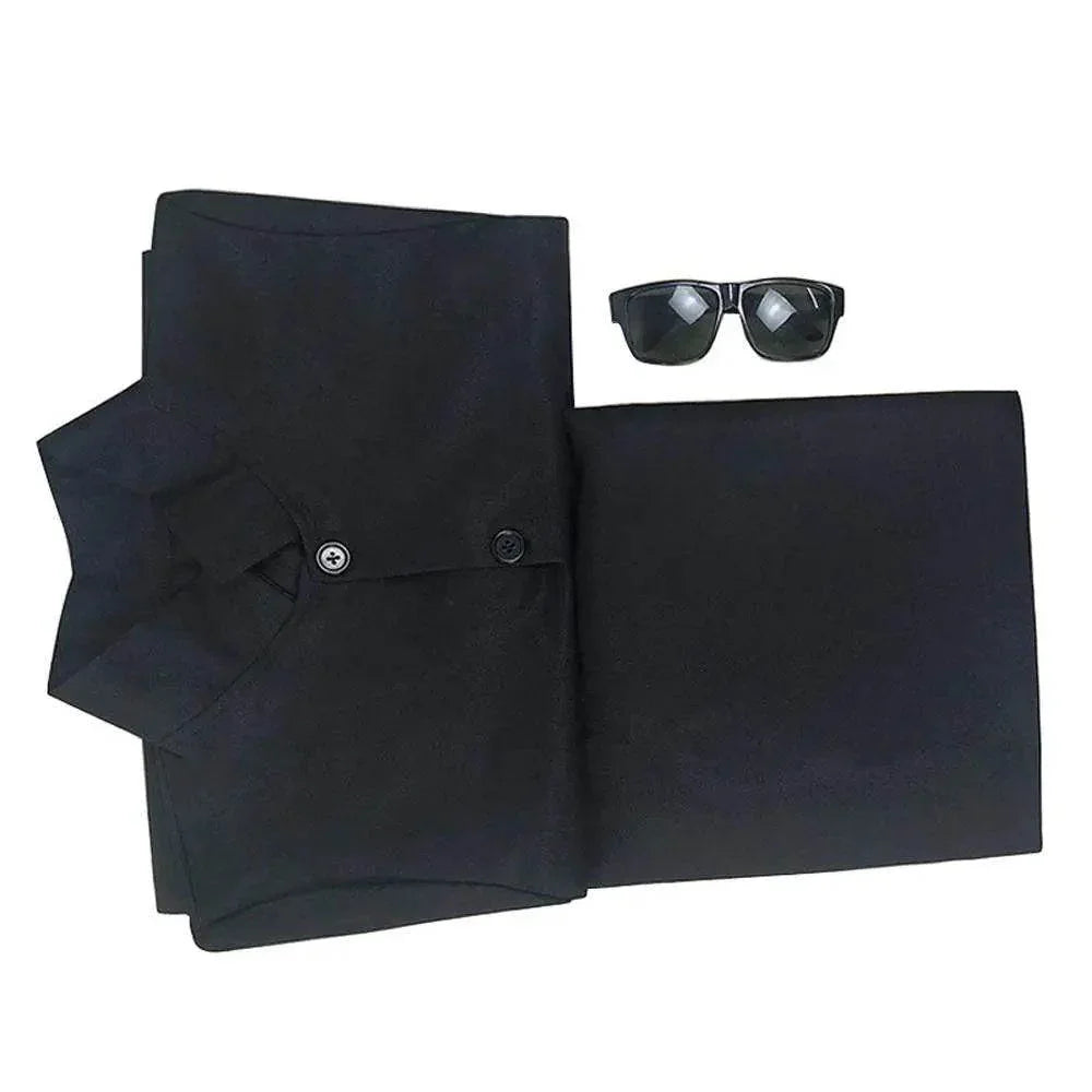 Movie The Matrix Cosplay Neo Costume Black Suit Cloak Pants Outfit Halloween Costumes for Men - Azufun