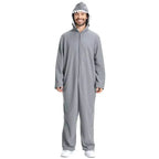 Ocean Great White Shark Animal Adult Jumpsuit Cosplay Costume Carnival - Azufun