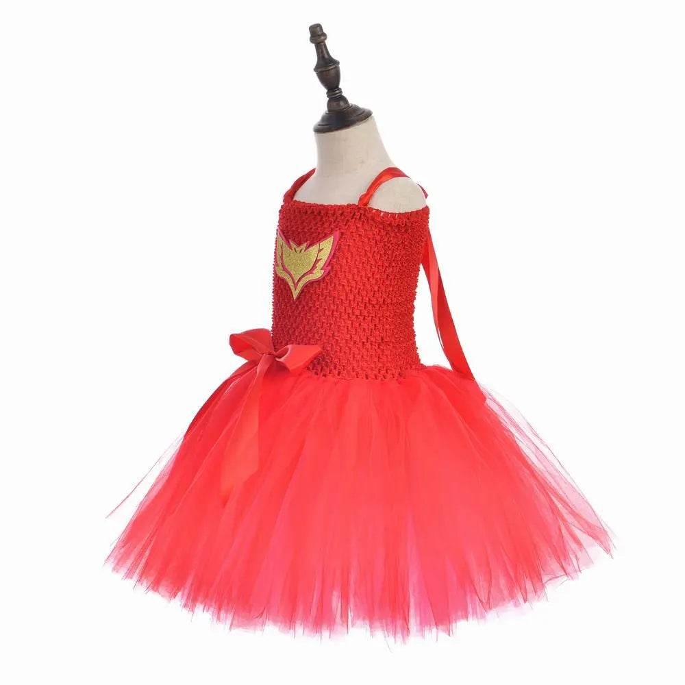 PJ Masks Superhero Cosplay Costumes Halloween Tutu Dress Suits - Azufun