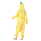 Pineapple Fruit Cartoon Kigurumi Onesies Cozy Fleece Pajamas Costume for Adults - Pajamasbuy