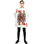 Poker Couples Funny Queen Clubs King of Hearts Cosplay Costume Halloween Carnival Suit - Azufun