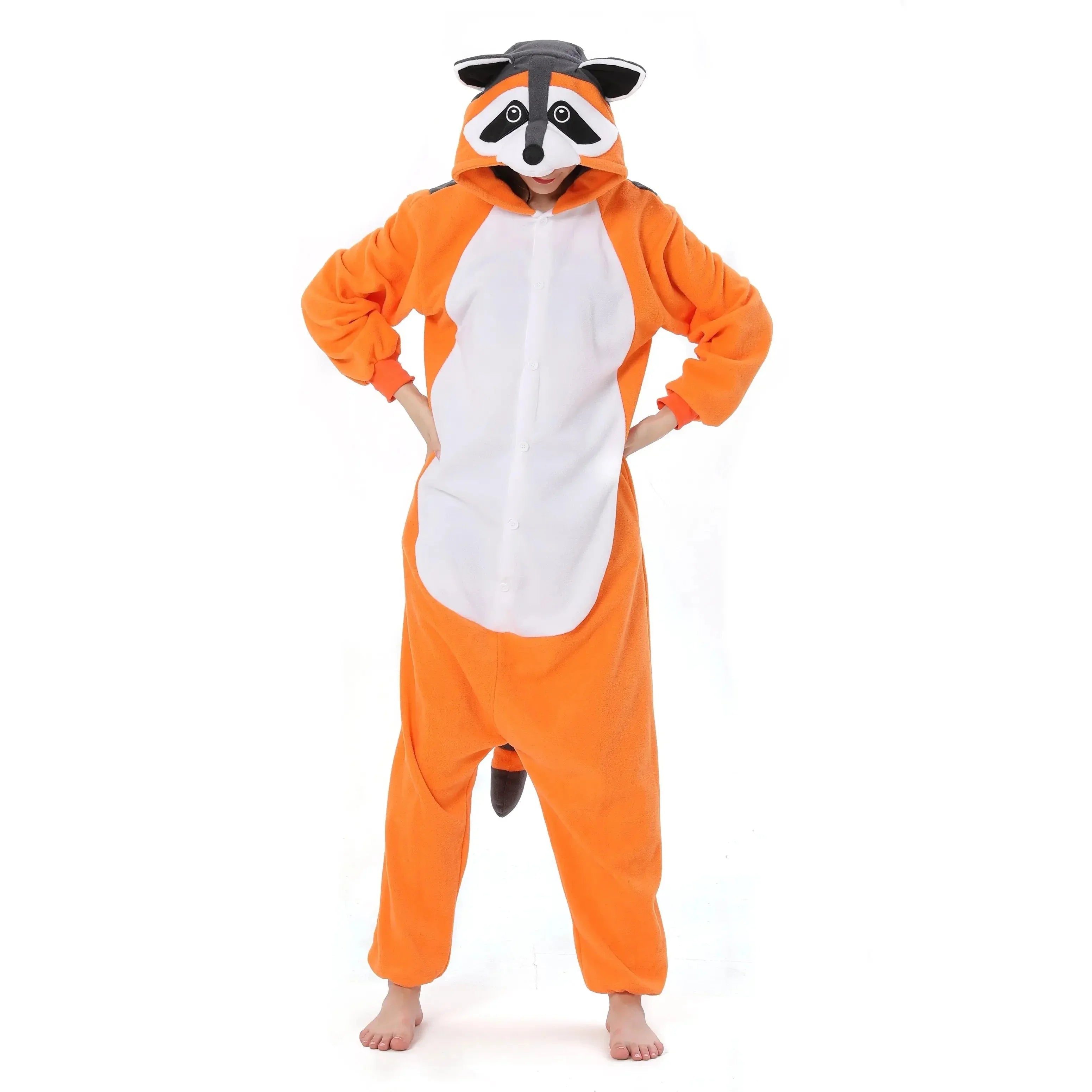 Raccoon Kigurumi Onesies animal pajamas Costume For Adult|?PajmasBuy