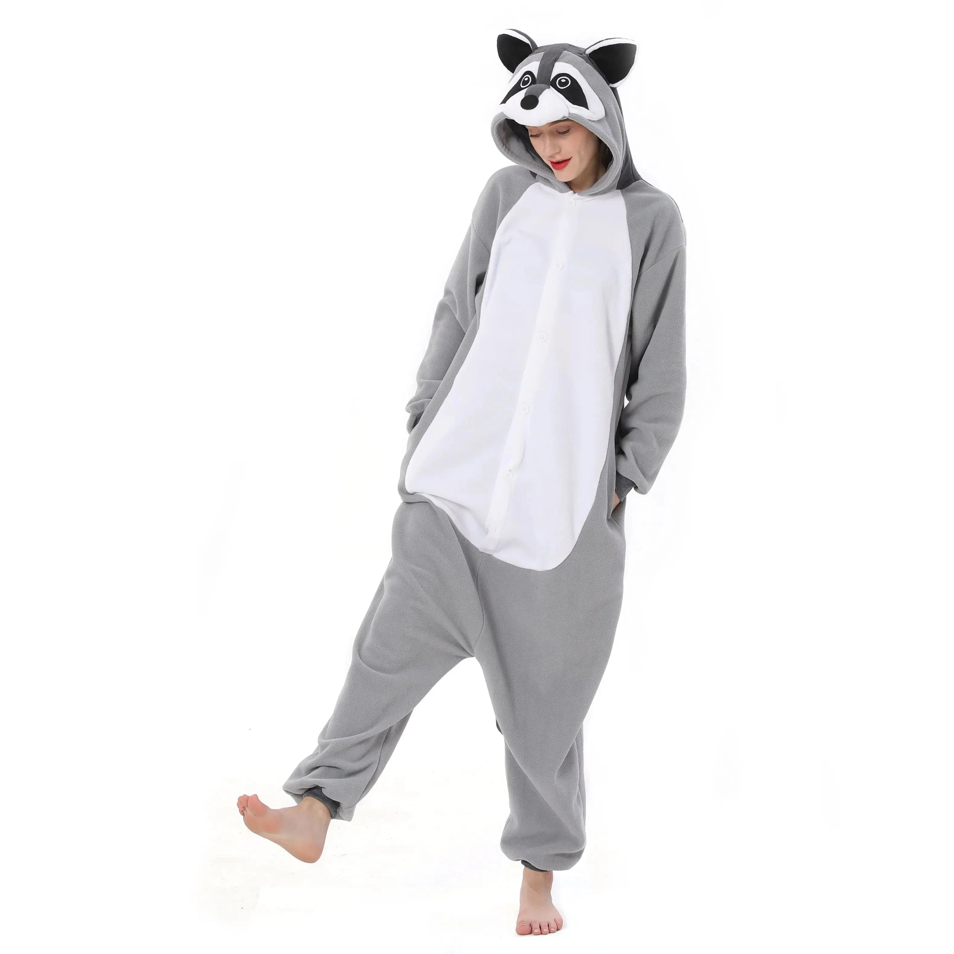 Raccoon Kigurumi Onesies animal pajamas Costume For Adult|?PajmasBuy