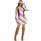 Retro Disco 80s Costumes Vintage Cosplay Halloween Outfit Fancy Dress - Azufun