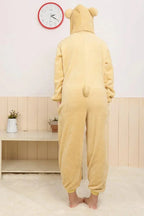 Rilakkuma Bear Kigurumi Onesie Hoodie Pajamas Animal Costume - Pajamasbuy