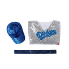 Rocketman Elton John Dodgers Baseball Costume Cosplay Uniform Halloween Carnival Suit - Azufun