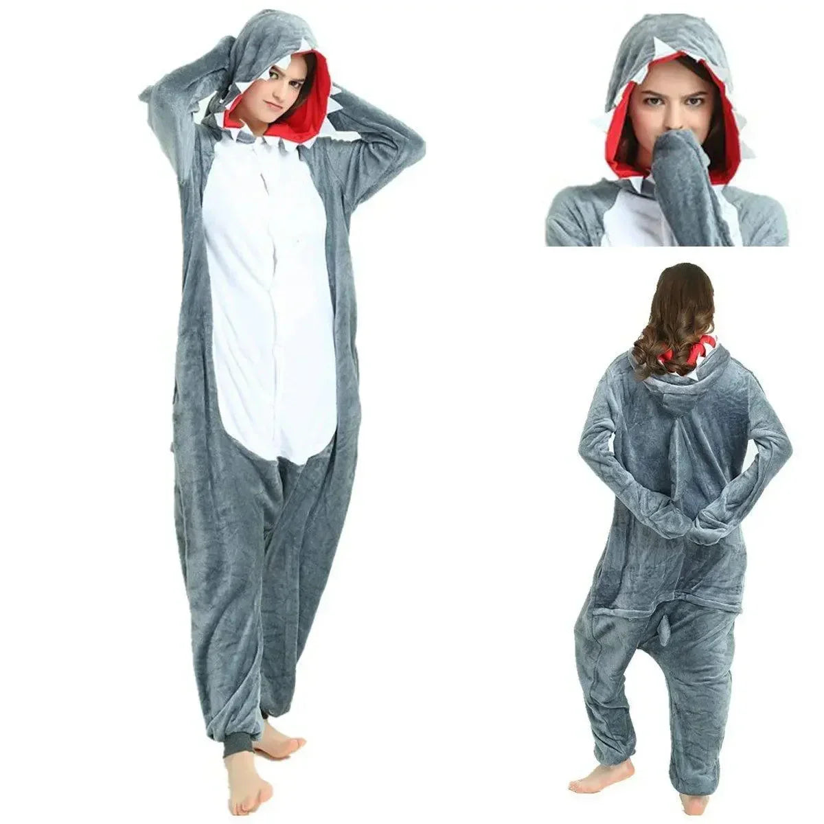 Shark Kigurumi Onesies Pajamas Adult Costumes - Pajamasbuy