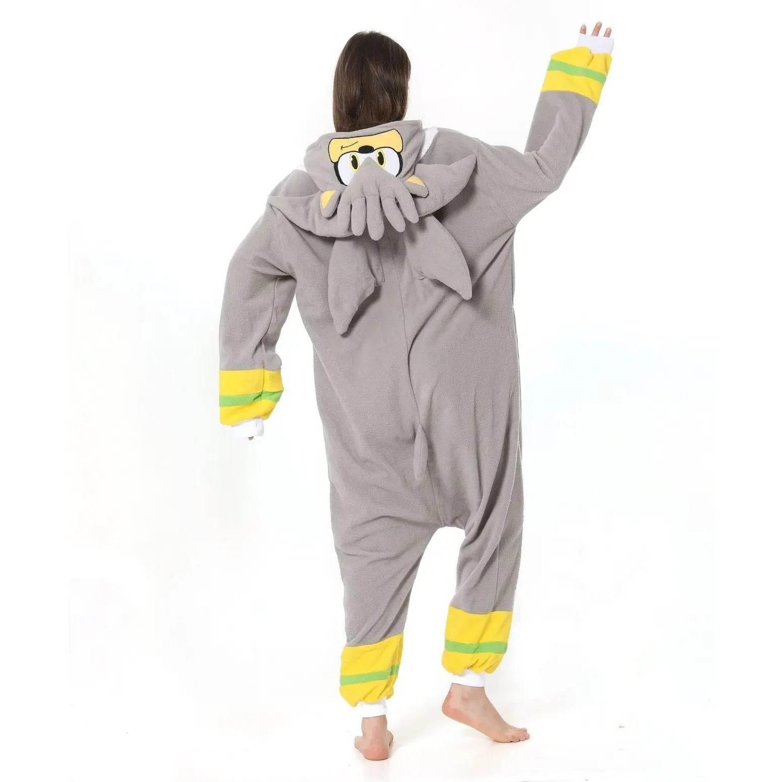 Silver the Hedgehog kigurumi onesies anime pajamas Costume - Azufun