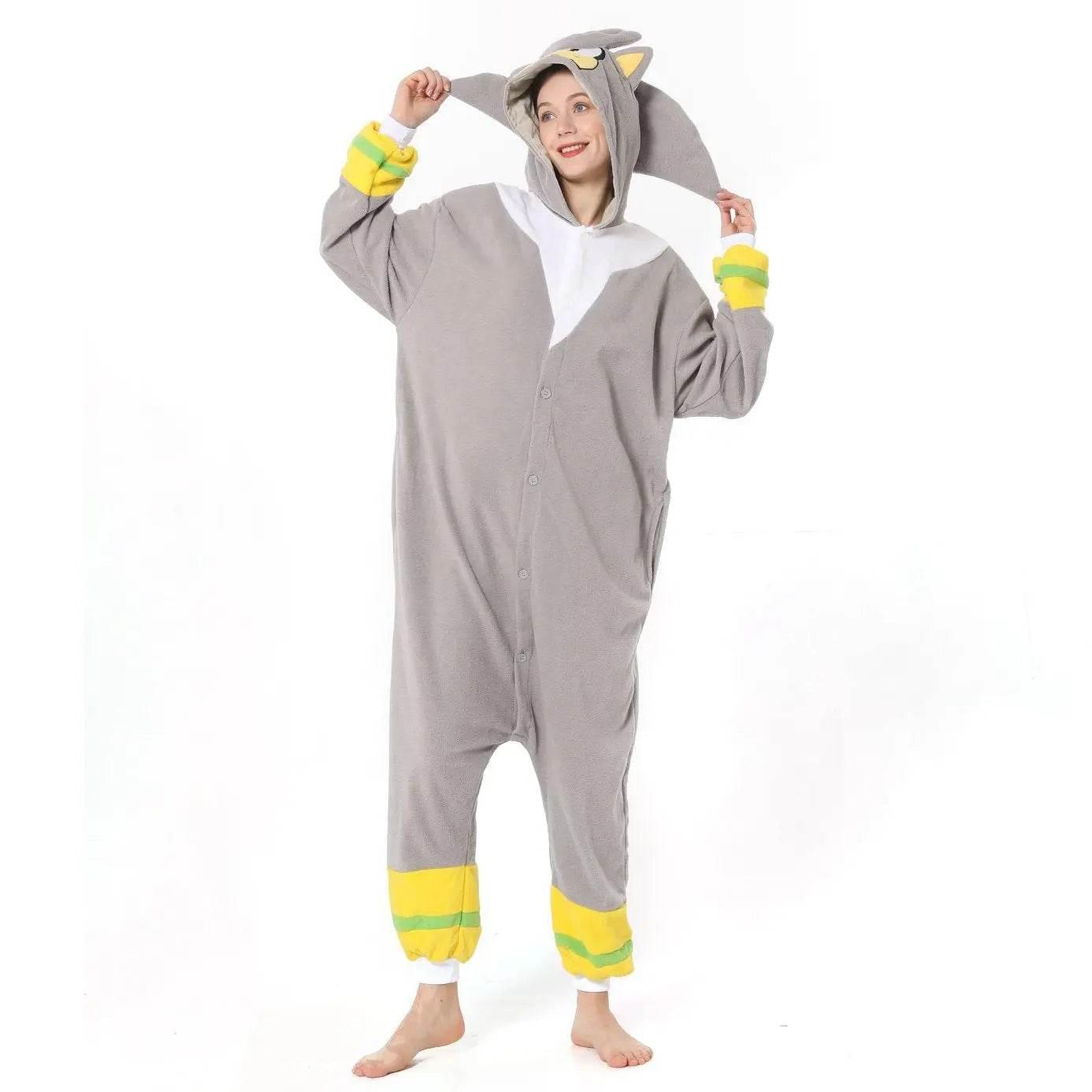 Silver the Hedgehog kigurumi onesies anime pajamas Costume - Azufun