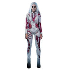 Skeleton Costumes Halloween Horror Zombie Cosplay Jumpsuit for Women's Carnival Bodysuit Adult Zentai - Azufun