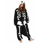 Skeleton Kigurumi onesie pajamas Costume for Adults|?PajmasBuy
