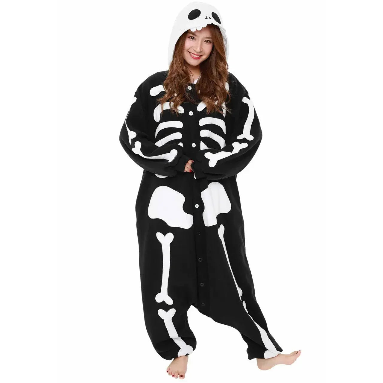 Skeleton Kigurumi onesie pajamas Costume for Adults|?PajmasBuy