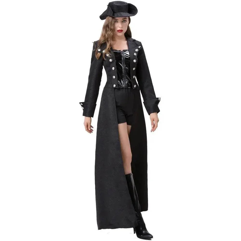 Vintage Medieval Steampunk Costume Halloween Outfits Carnival Cosplay For Adult - Azufun