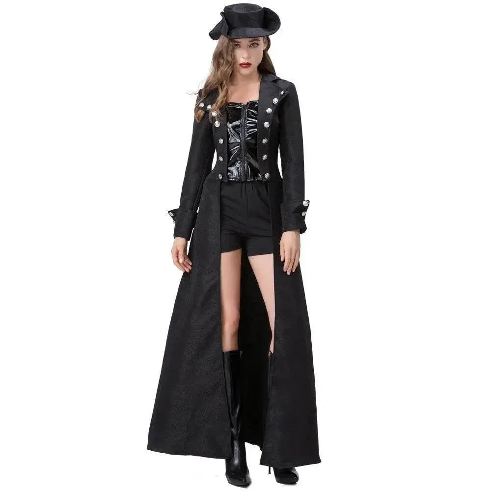 Vintage Medieval Steampunk Costume Halloween Outfits Carnival Cosplay For Adult - Azufun