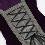 Womens Medieval Renaissance Costume Plus Size Medieval Role Play Dress - Azufun