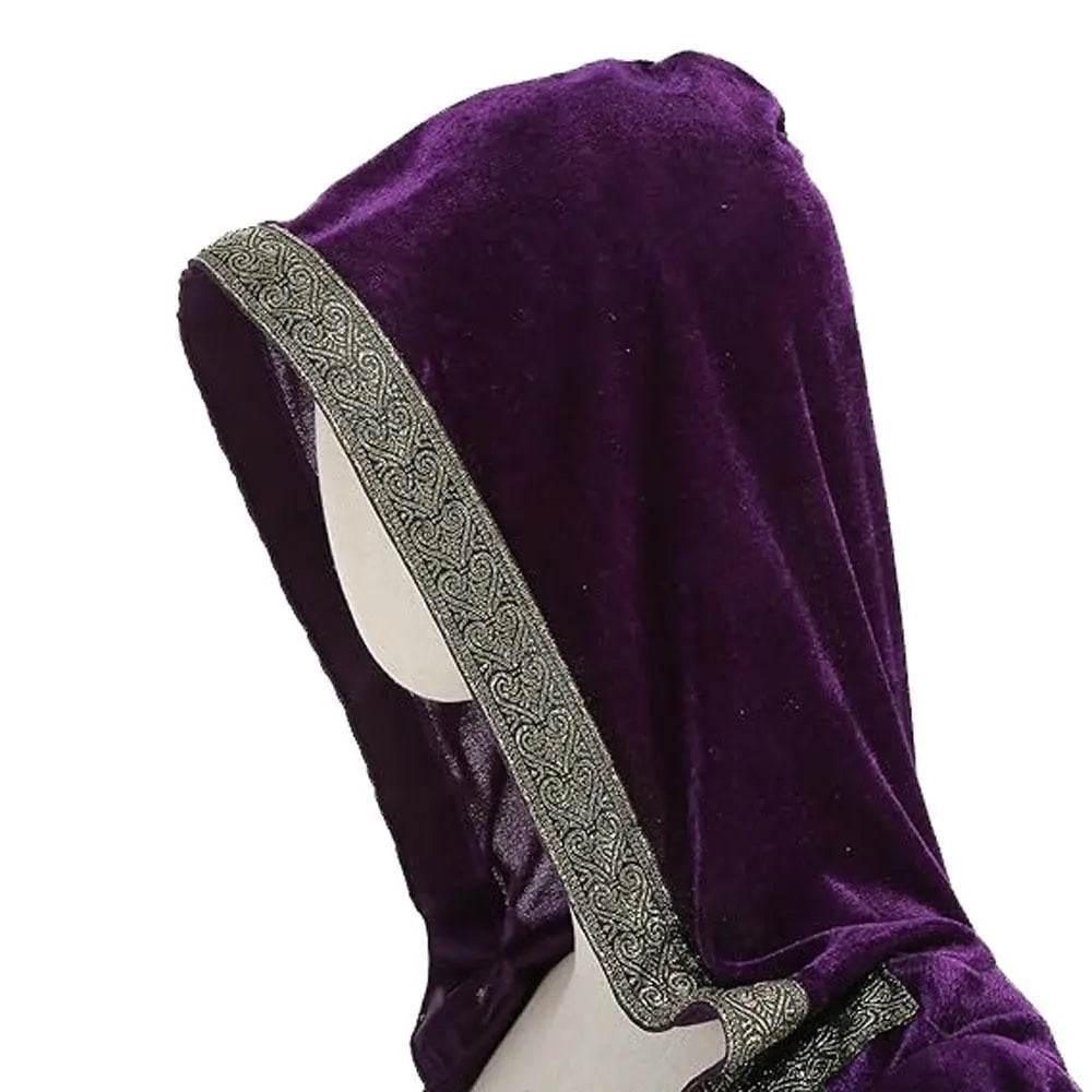 Womens Medieval Renaissance Costume Plus Size Medieval Role Play Dress - Azufun