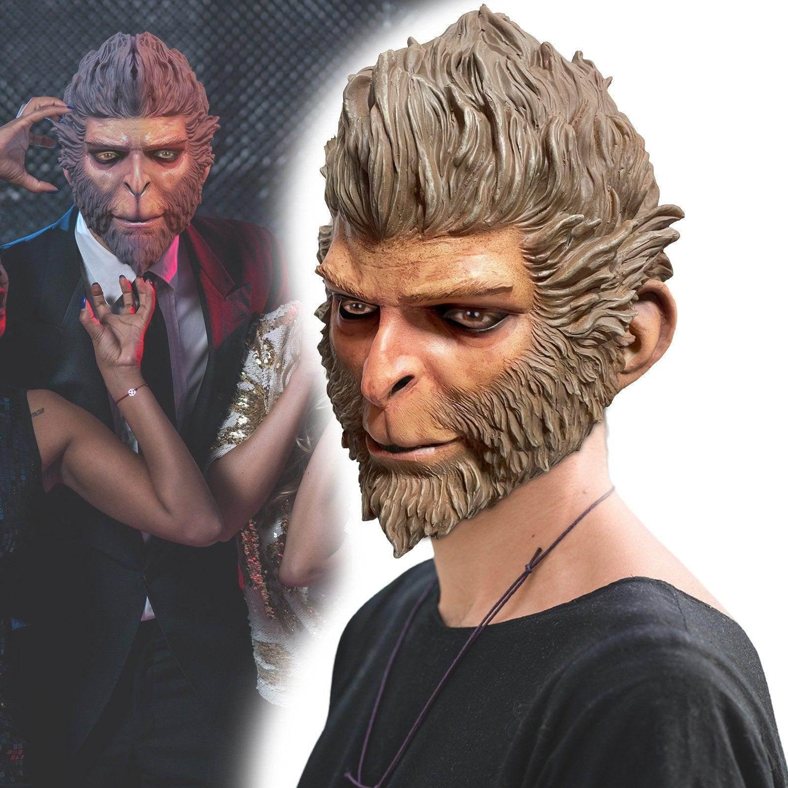 Black Myth Wukong Fun Monkey Mask Halloween - Azufun