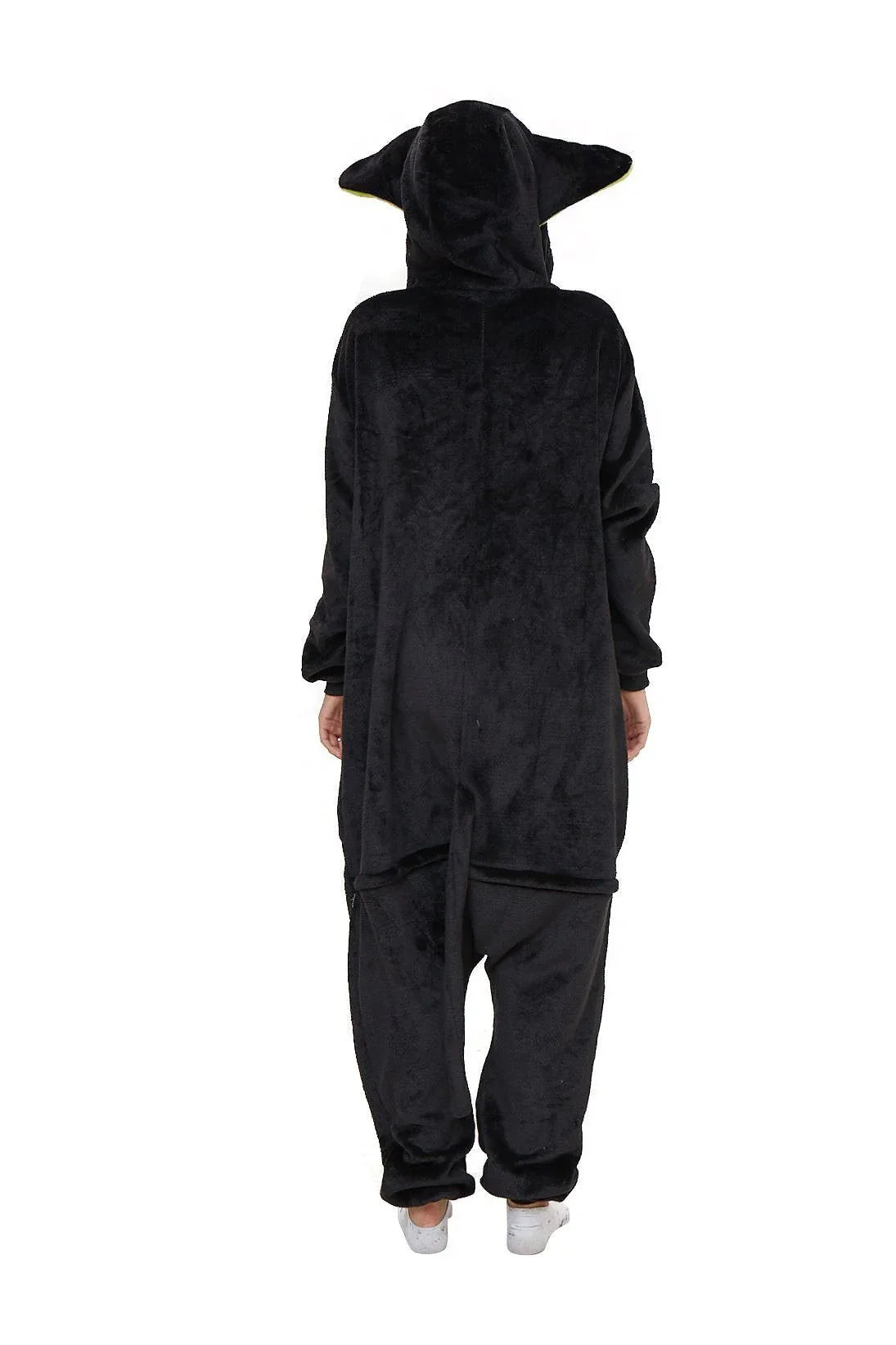 BuyCat Pajamas Kigurumi Onesie Cartoon Black Flannel Jumpsuit Kigurumi Costumes Now Cheaper With 3 - 5 Days Ship - PajamasBuy