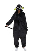 BuyCat Pajamas Kigurumi Onesie Cartoon Black Flannel Jumpsuit Kigurumi Costumes Now Cheaper With 3 - 5 Days Ship - PajamasBuy