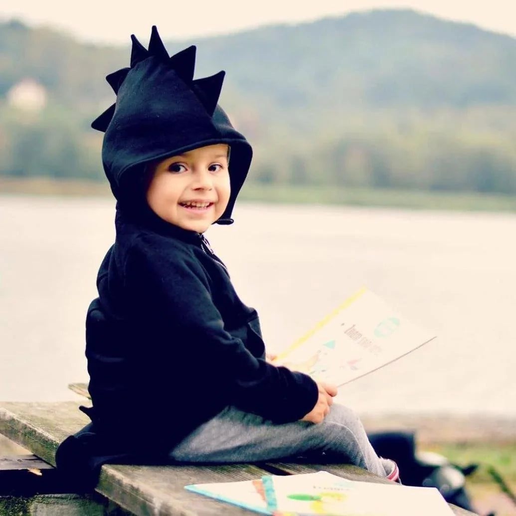 BuyChildren Spring Dinosaur Style Zipper Hooded Coat Jacket Now Cheaper With 3 - 5 Days Ship - PajamasBuy