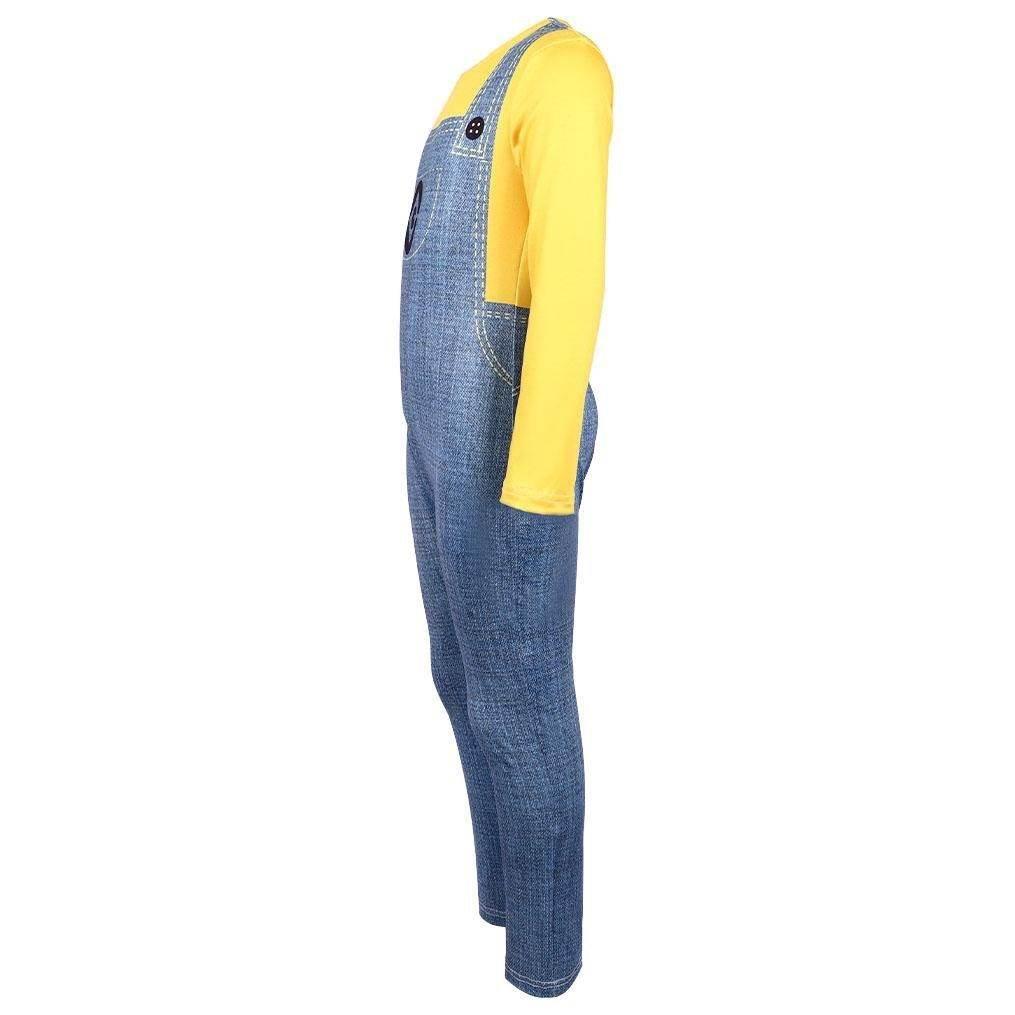 Despicable Me Minion Costume Cosplay Halloween Masquerade Party Halloween Full Set - Azufun