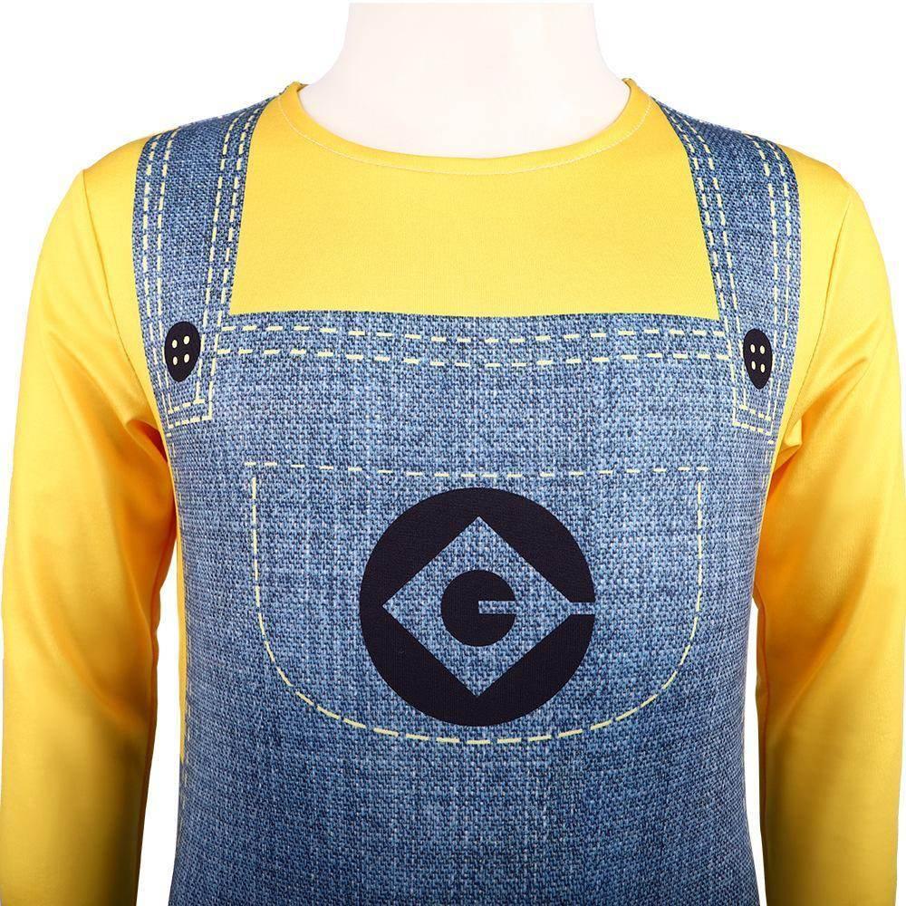 Despicable Me Minion Costume Cosplay Halloween Masquerade Party Halloween Full Set - Azufun