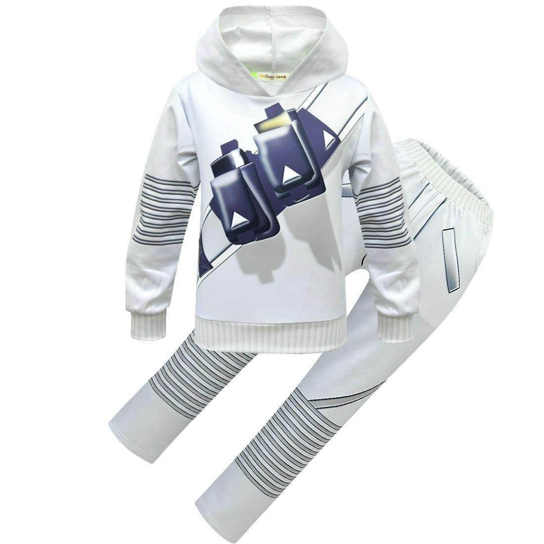 DJ Marshmello Chris Comstock Costume Top Pants Sets for Kids - Azufun