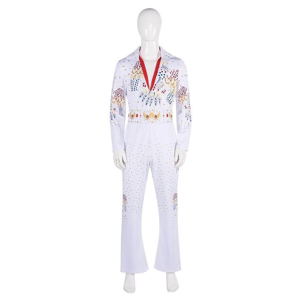 Elvis Presley Rock Singer Cosplay Costume for Halloween and Stage Performances Adult and Children - Azufun
