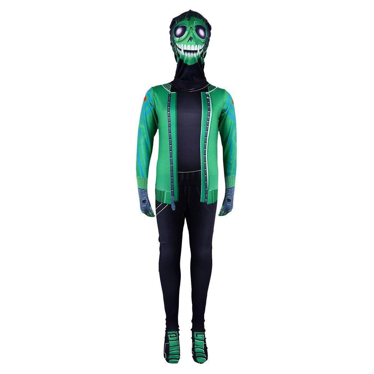 Fortnite Mezmer Cosplay Costume Halloween Jumpsuit Mask for Kids - Azufun