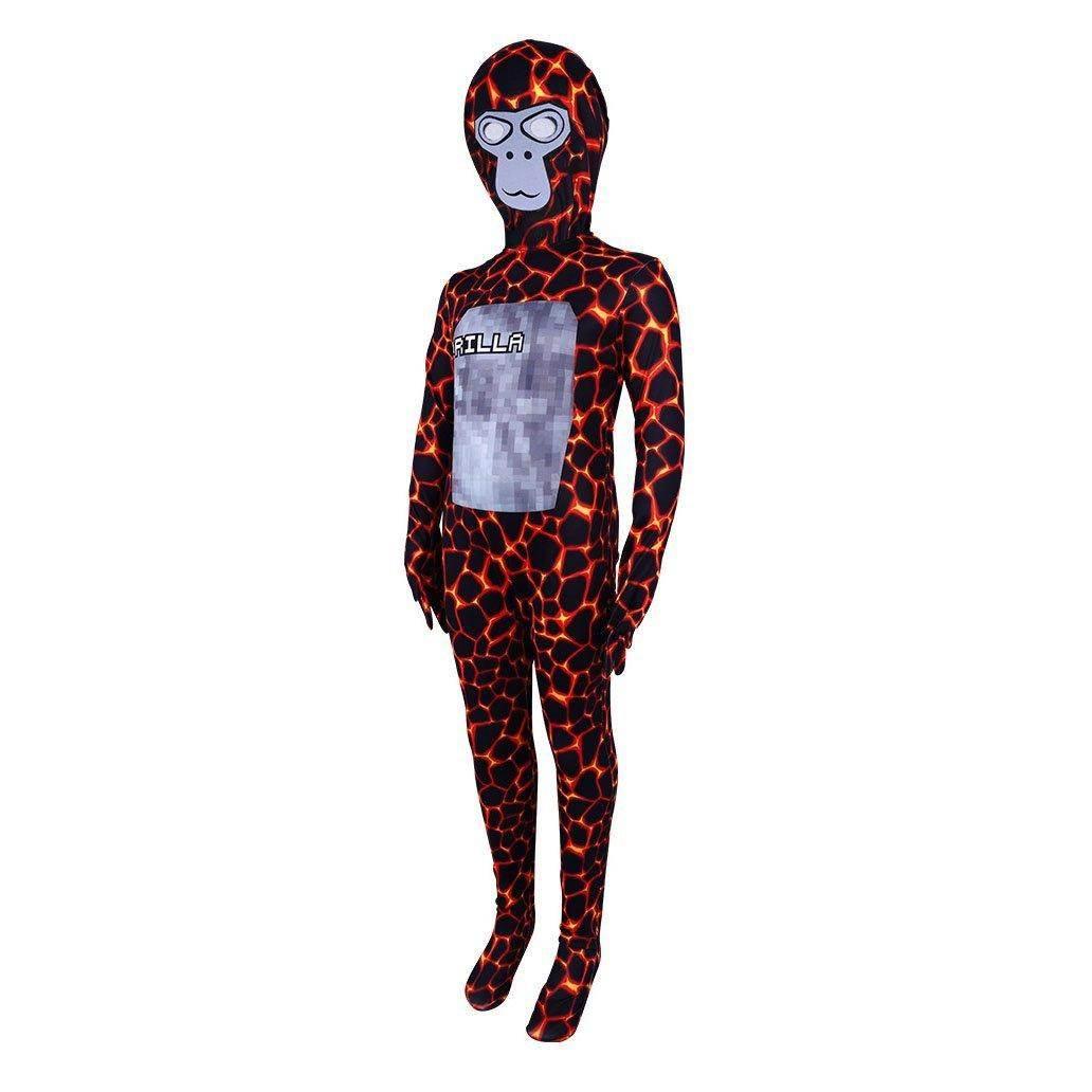 Games Crazy Lava Kaiju Gorilla Tap Cosplay Costumes for Kids - Azufun