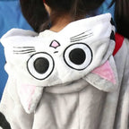 Grey Chi's Cat Kids Onesies Hoodie Costume Kigurumi Pajamas - Pajamasbuy