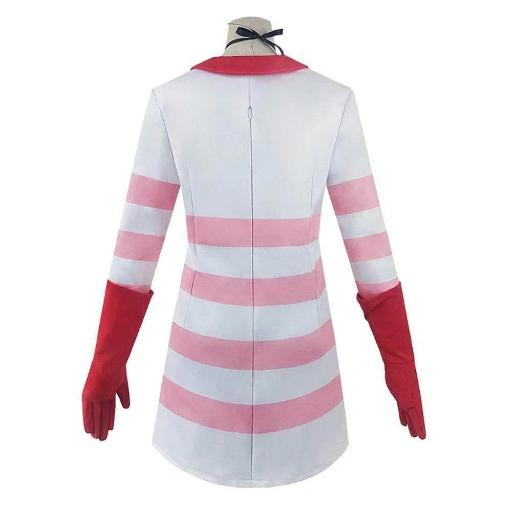 Hazbin Hotel Angel Dust Cosplay Costume Anime Halloween Suit Outfit Sets Dress Up For Women - Azufun