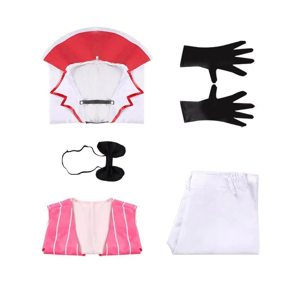 Hazbin Hotel Lucifer Morningstar White Suit Adult Cosplay Costume Carnival - Azufun