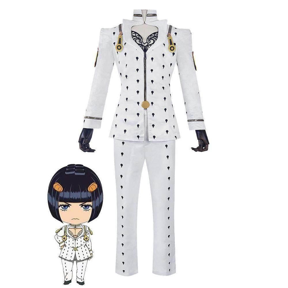 JoJo's Bizarre Adventure Cosplay Costume JoJo Wind Halloween Carnival Anime Suit Outfit Sets Dress Up For Adults - Azufun